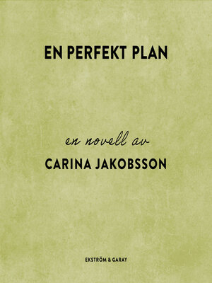 cover image of En perfekt plan